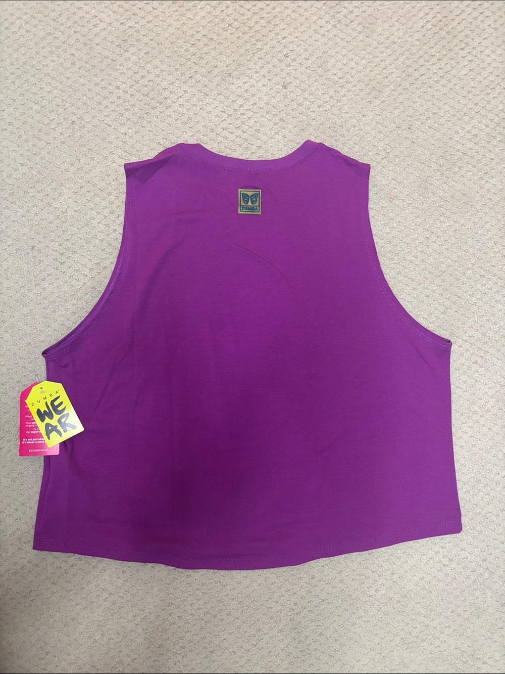 Zumba Fitness Tank NWT - Dance Breathe Repeat - Size L - Color: Wildflower - Picture 5 of 7